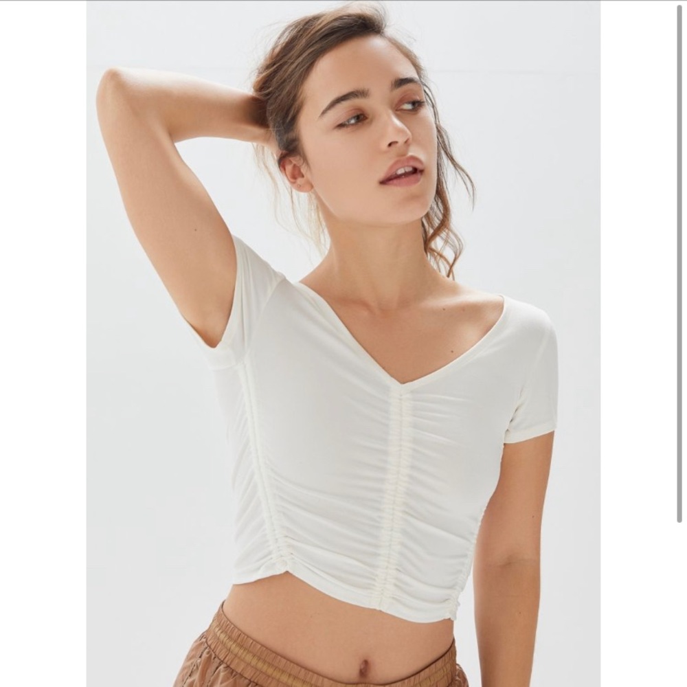 UO Zadie Ruched Crop Top